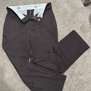 Dickies 874 Original Fit Work Pants - Dark Brown/Khaki - Straight Leg - 32